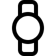 Smart Watch Device with Blank Face (Streamline) Free Open-Source SVG Icon