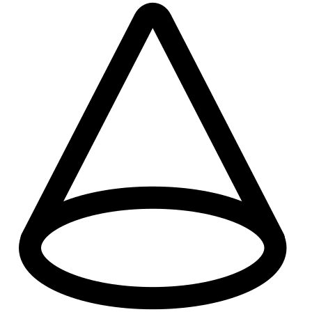 Cone Shape (Streamline) Free Open-Source SVG Icon (Streamline)