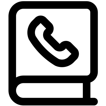 Phonebook Contact List (Streamline) Free Open-Source SVG Icon (Streamline)