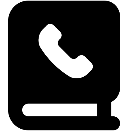 Solid Phonebook Contact List Free Open-Source SVG Icon (Streamline)