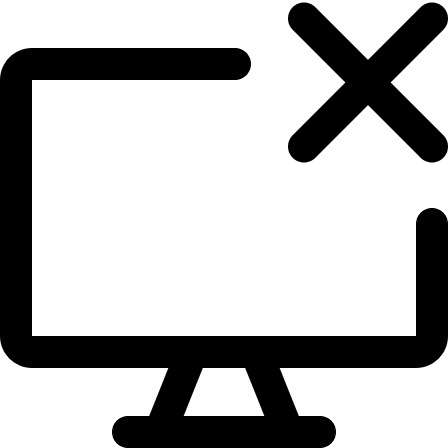Desktop Delete Action (Streamline) Free Open-Source SVG Icon (Streamline)
