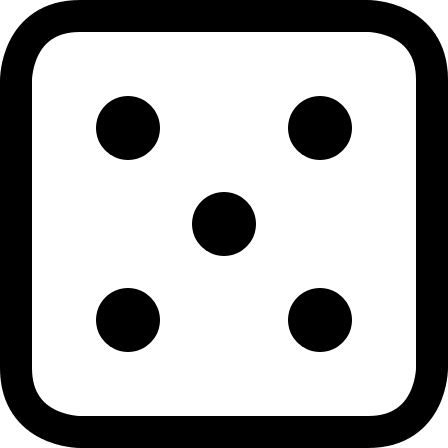 Five-Sided Dice (Streamline) Free Open-Source SVG Icon (Streamline)