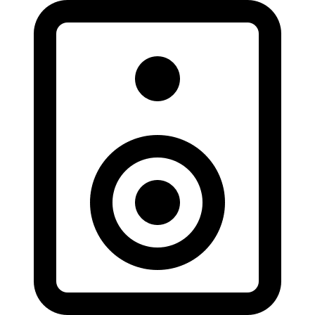 Music Audio Entertainment Speakers (Streamline) Free Open-Source SVG Icon (Streamline)