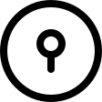 Circular Keyhole Lock Free Open-Source SVG Icon