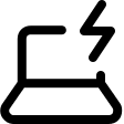 Laptop Charging (Streamline) Free Open-Source SVG Icon