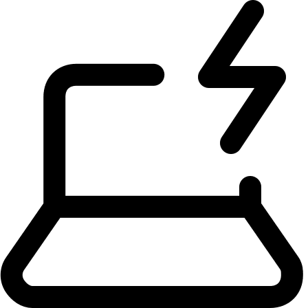 Laptop Charging (Streamline) Free Open-Source SVG Icon (Streamline)