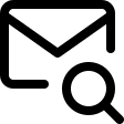 Mail Search Feature Free Open-Source SVG Icon