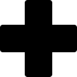 Solid Medical Cross Sign for Healthcare Free Open-Source SVG Icon