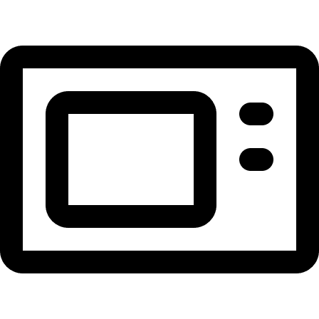 Microwave Appliance Free Open-Source SVG Icon (Streamline)