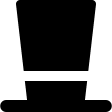 Tall Solid Hat Free Open-Source SVG Icon