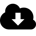 Cloud Download (Subway) Free Open-Source SVG Icon