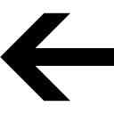 Left Arrow Directional Symbol Free Open-Source SVG Icon