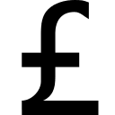 Pound Currency Symbol Free Open-Source SVG Icon