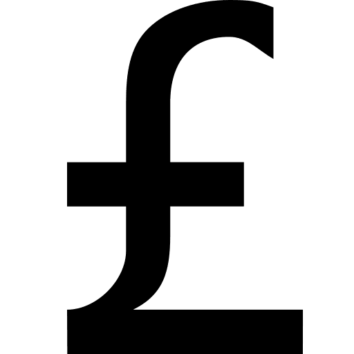 Pound Currency Symbol Free Open-Source SVG Icon (Subway Icon Set)