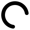 270-Degree Spinning Ring Free Open-Source SVG Icon