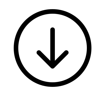 Downward Arrow in Circle (System UIcons) Free Open-Source SVG Icon (System UIcons)