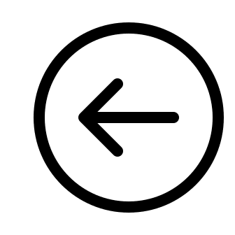 Left Arrow in Circle (System UIcons) Free Open-Source SVG Icon (System UIcons)