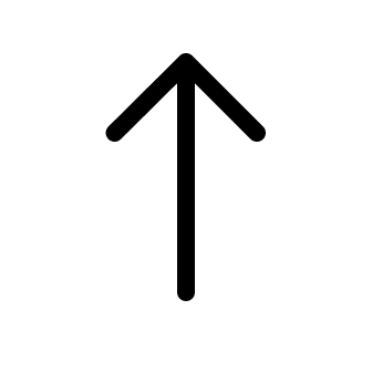 Upward Arrow (System UIcons) Free Open-Source SVG Icon (System UIcons)