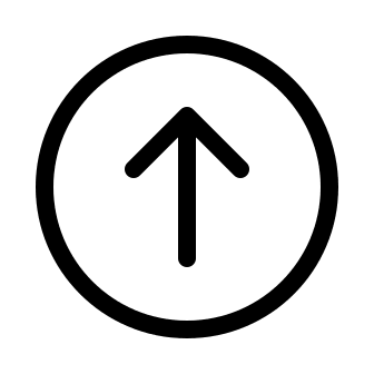 Upward Arrow in Circle (System UIcons) Free Open-Source SVG Icon (System UIcons)