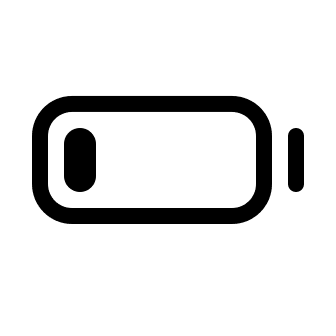 Low Battery Indicator Free Open-Source SVG Icon (System UIcons)