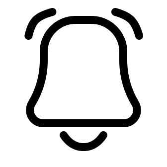 Ringing Bell (System UIcons) Free Open-Source SVG Icon (System UIcons)