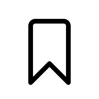 Bookmark Symbol Free Open-Source SVG Icon (System UIcons)