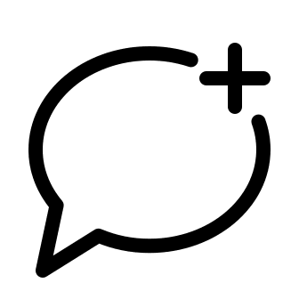 Add Chat Message Free Open-Source SVG Icon (System UIcons)