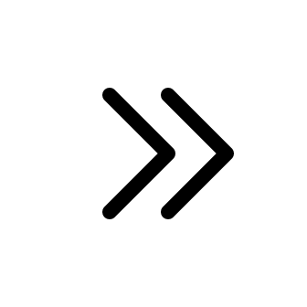 Double Right Chevron Arrow (System UIcons) Free Open-Source SVG Icon (System UIcons)