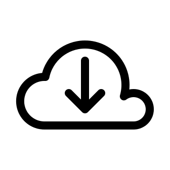 Cloud Download (System UIcons) Free Open-Source SVG Icon (System UIcons)