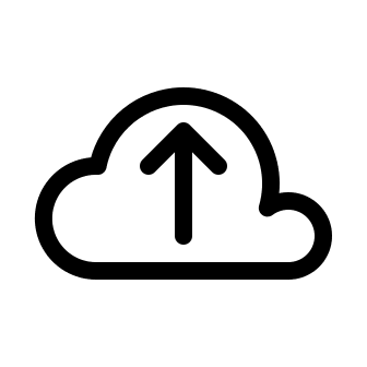 Cloud Upload (System UIcons) Free Open-Source SVG Icon (System UIcons)