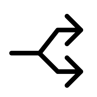 Git Fork Repository Free Open-Source SVG Icon (System UIcons)