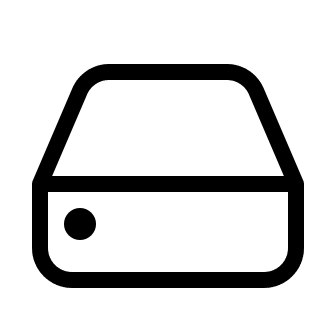 Hard Drive Storage Device Free Open-Source SVG Icon (System UIcons)