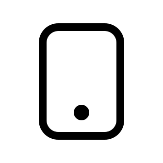 iPhone Portrait (System UIcons) Free Open-Source SVG Icon (System UIcons)