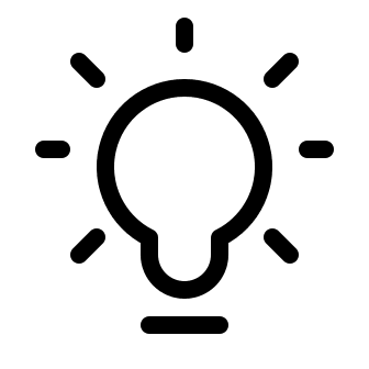 Lightbulb On (System UIcons) Free Open-Source SVG Icon (System UIcons)