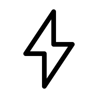 Lightning Bolt Symbol Free Open-Source SVG Icon (System UIcons)