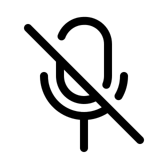 Disabled Microphone Free Open-Source SVG Icon (System UIcons)