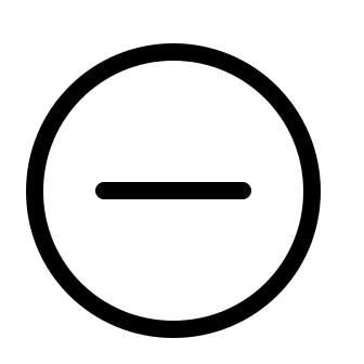 Minus Circle Symbol Free Open-Source SVG Icon (System UIcons)