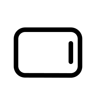 Landscape Phone Design Free Open-Source SVG Icon (System UIcons)