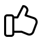 Thumbs Up Gesture Free Open-Source SVG Icon