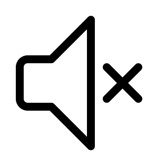 Muted Volume Control Free Open-Source SVG Icon (System UIcons)