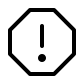 Warning Hexagon Symbol Free Open-Source SVG Icon