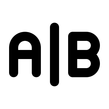 A-B Letter Combination Free Open-Source SVG Icon (Tabler Icons)