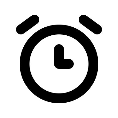 Alarm Clock Free Open-Source SVG Icon (Tabler Icons)