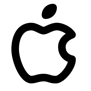 Apple Brand Logo Free Open-Source SVG Icon (Tabler Icons)