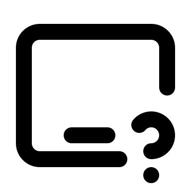 Horizontal iPad Device with Question Mark (Tabler) Free Open-Source SVG Icon (Tabler Icons)