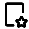 Tablet Device with Star (Tabler) Free Open-Source SVG Icon