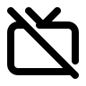 Television Device Off (Tabler) Free Open-Source SVG Icon