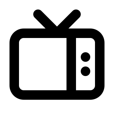 Vintage Television Set (Tabler) Free Open-Source SVG Icon (Tabler Icons)