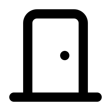 Door (Tabler) Free Open-Source SVG Icon (Tabler Icons)