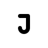 Small Letter J Free Open-Source SVG Icon